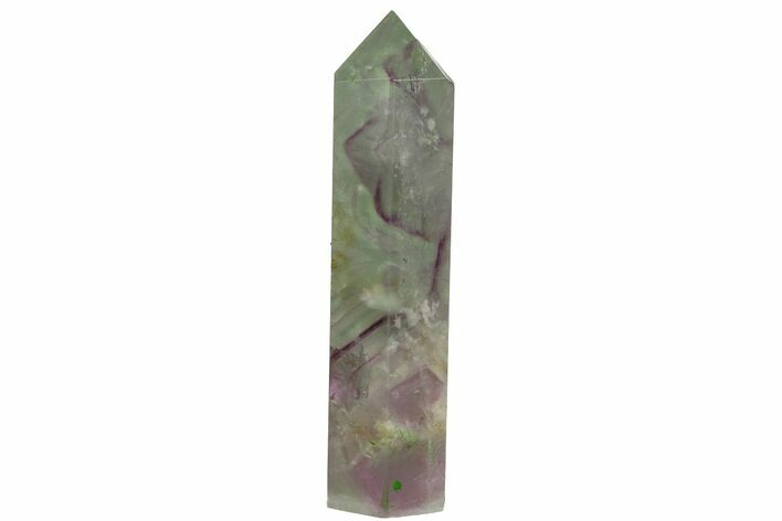Polished, Multi-Colored Fluorite Point #115349